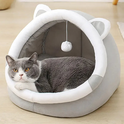 Foldable Self-Warming Cat Tent Bed
