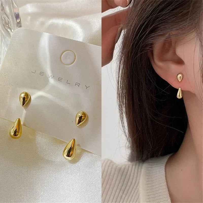 Water Drop Stud Earrings