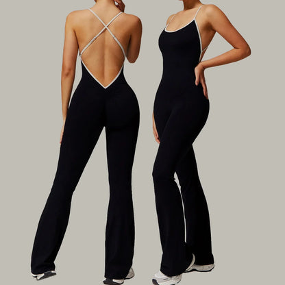 Cross Back Yoga Jumpsuit
