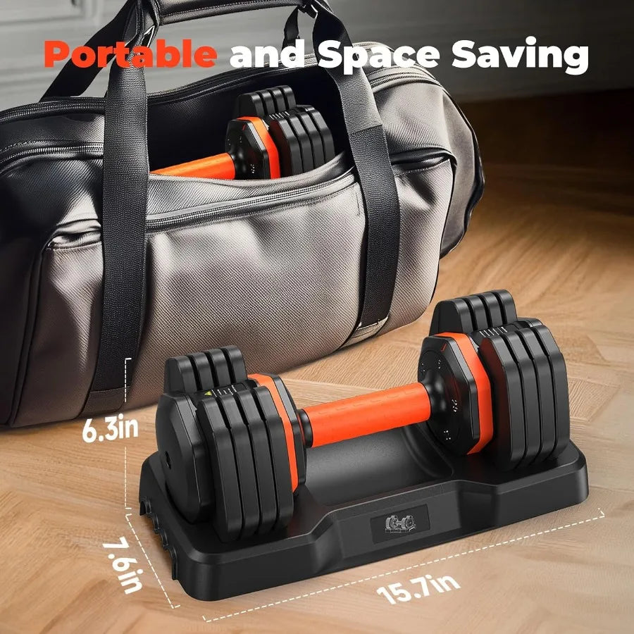 Adjustable Dumbbell Set of 2 110LB/50LB