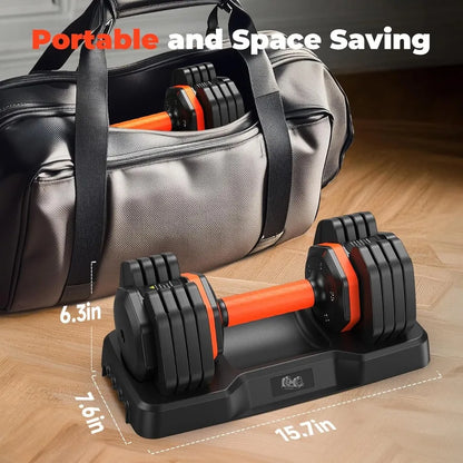 Adjustable Dumbbell Set of 2 110LB/50LB