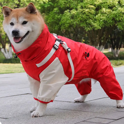 Waterproof Reflective Dog Raincoat