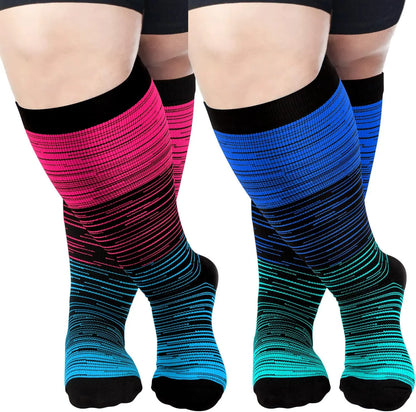 Running Compression Socks Knee High -Plus Size