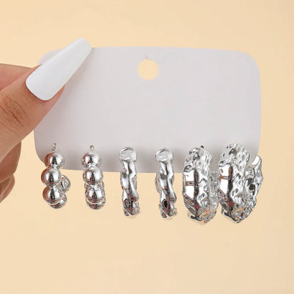 Cross-Border minimalist C-earrings