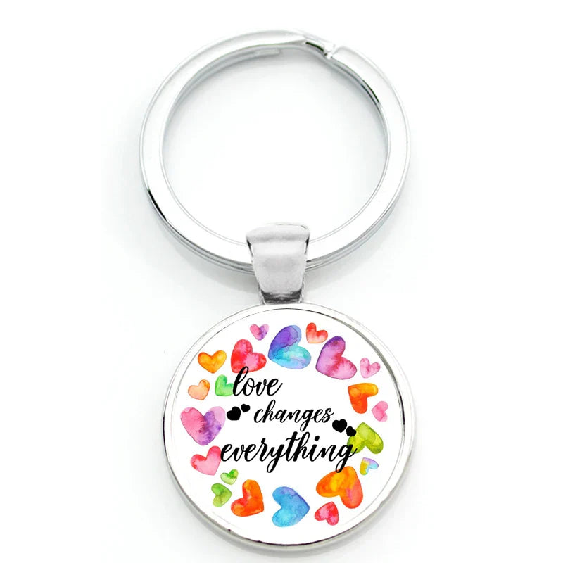 Keychain With Printed Bible Quote