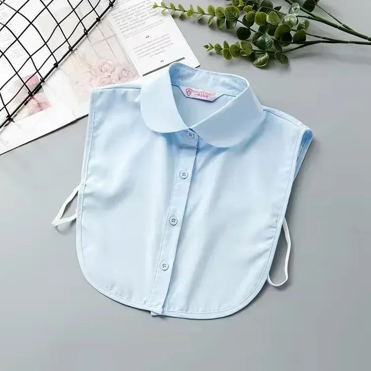 1Pc Solid Color Detachable Shirt