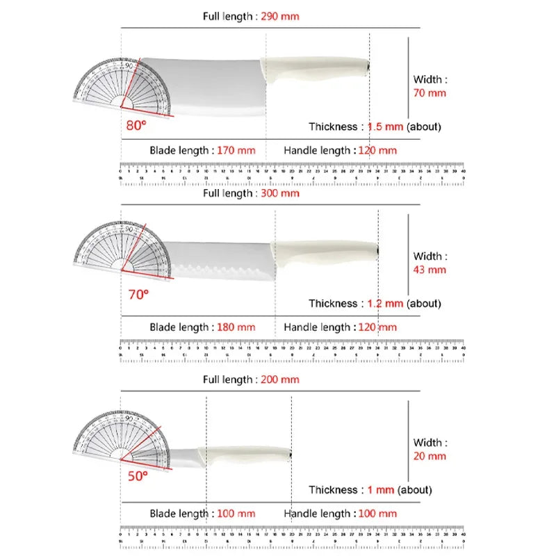 Kitchen Knives Set With Holder - MONLANE
