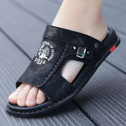 Men Casual Leather Sandals