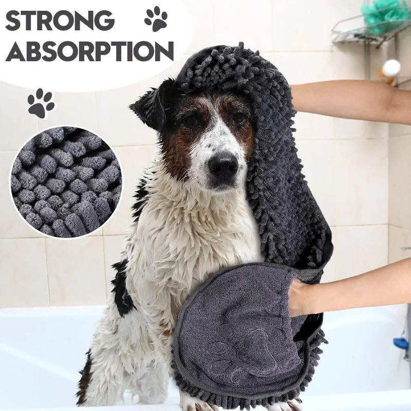Quick-dry pet towel, view 3