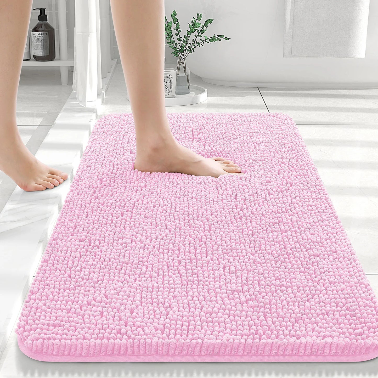 Extra Soft Thick Absorbent Shaggy Bath Mats