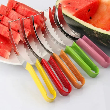 Watermelon Cutter Stainless Steel Salad Fruit Slicer