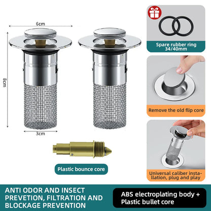 Pop-Up Sink Filter Plug