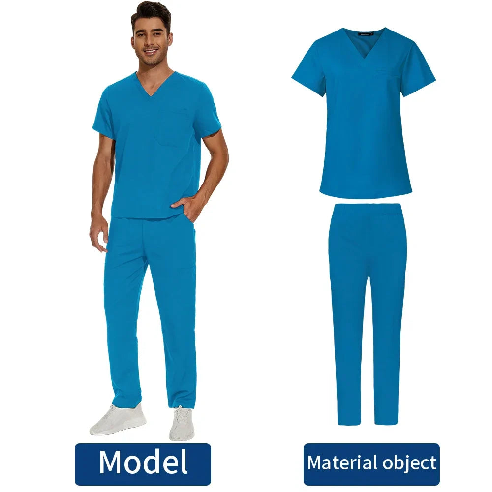 V Neck Scrub sets for men
