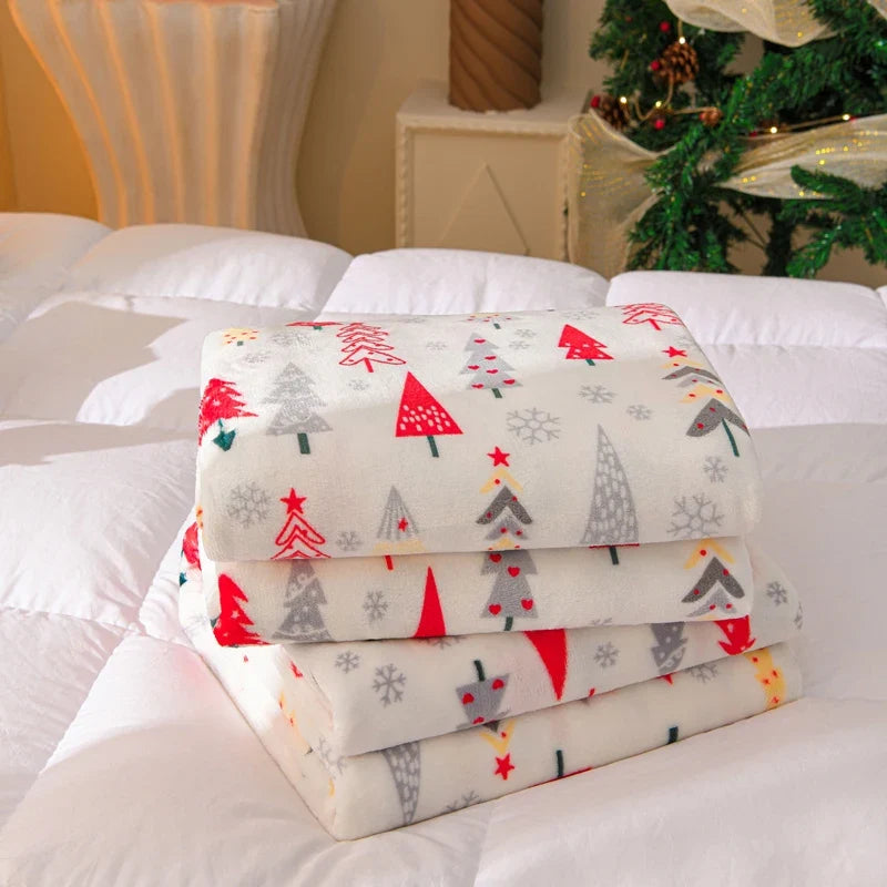 Christmas flannel blanket, view 12