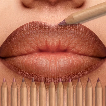 6pcs Velvet Matte Lip Liner Set