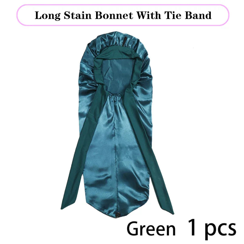 Soft Silky Long Satin Bonnet