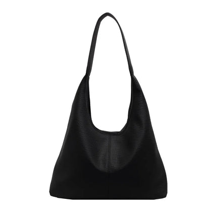 Bucket hobo bag in black