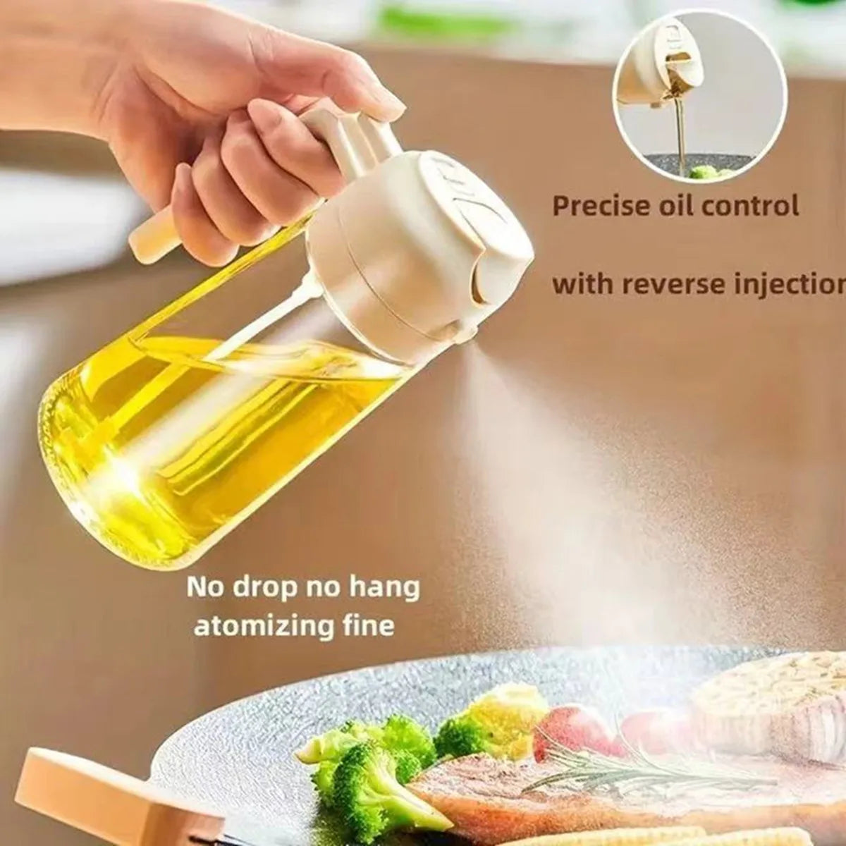 2 in 1 Oil Dispenser and Oil Sprayer
