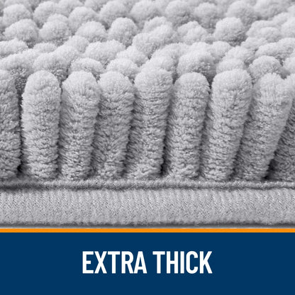Chenille shaggy bath rug, view 4