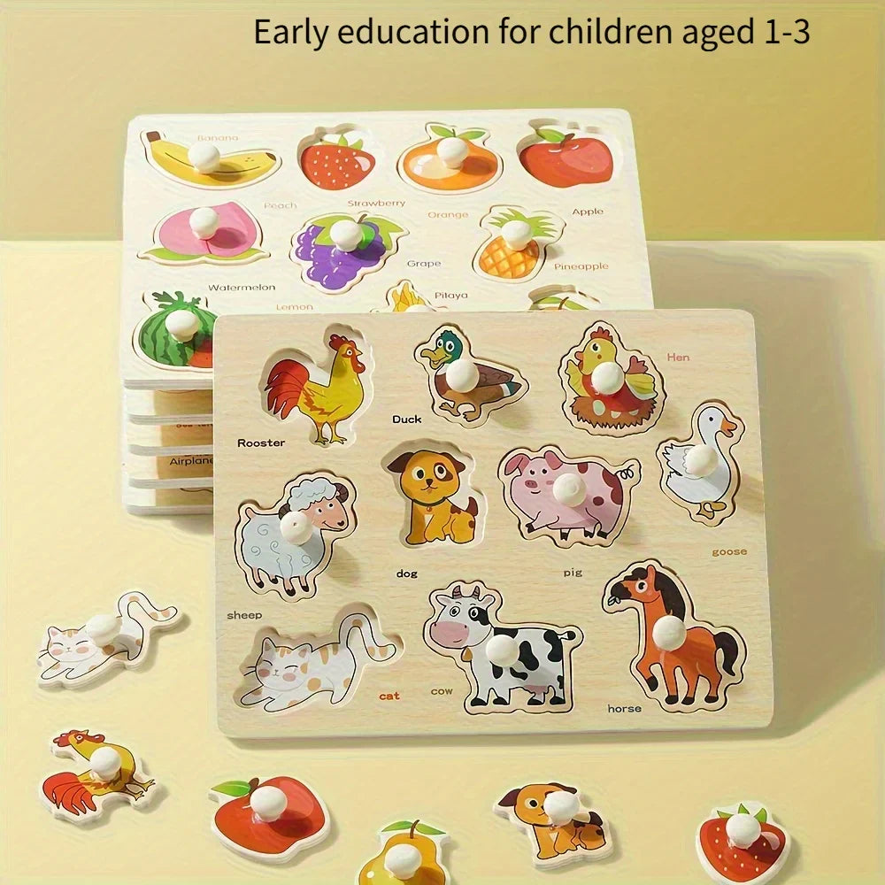 Montessori geometry puzzle board