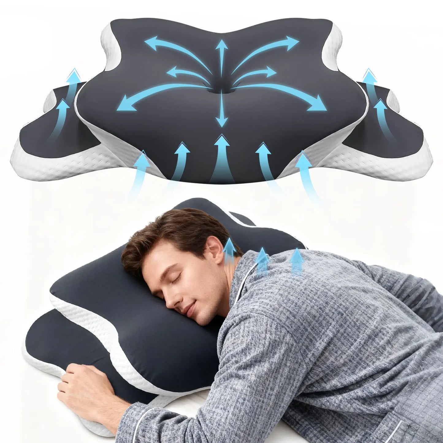 Ergonomic Cervical Memory Foam Pillow