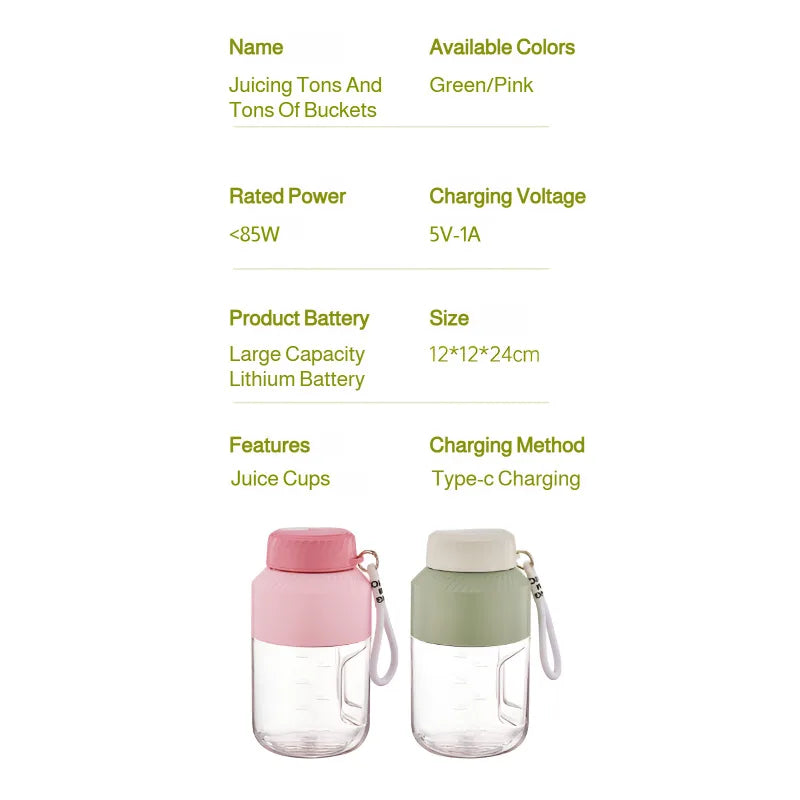 Portable Large Capacity Electric Juicer