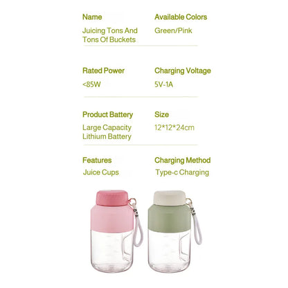 Portable Large Capacity Electric Juicer