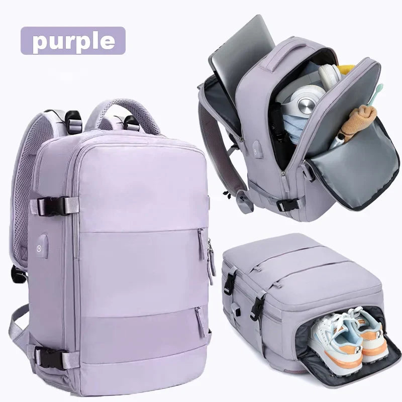 Women's cabin backpack in purple