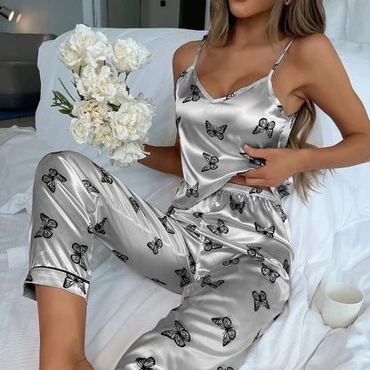 Sexy Silk Pajama Set