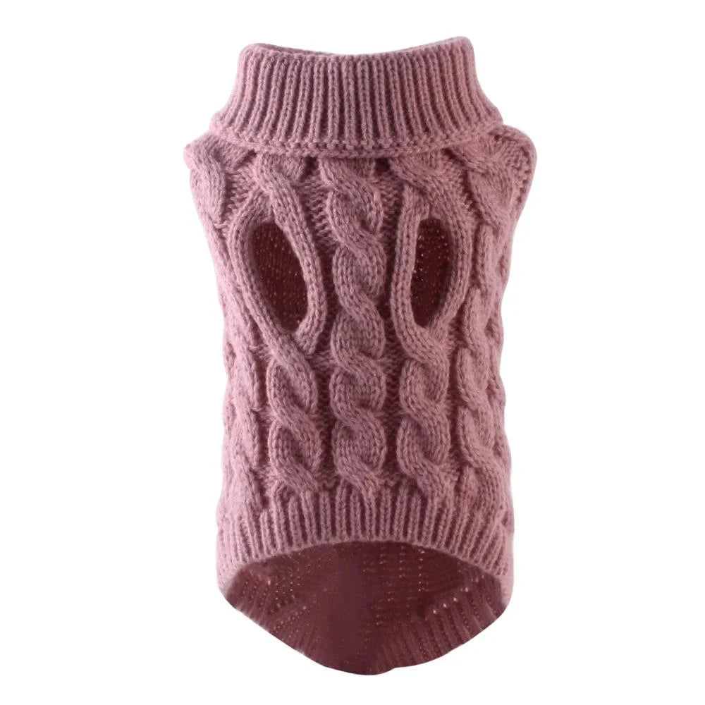 Turtleneck Knitted Dog Sweater
