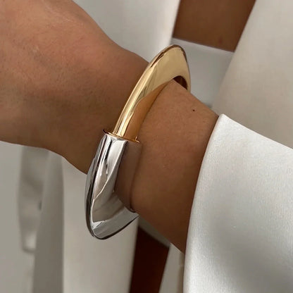 Ingemark Exaggerated Punk Irregular Wide Cuff Bangle