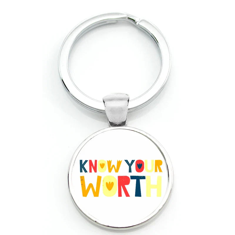 Keychain With Printed Bible Quote