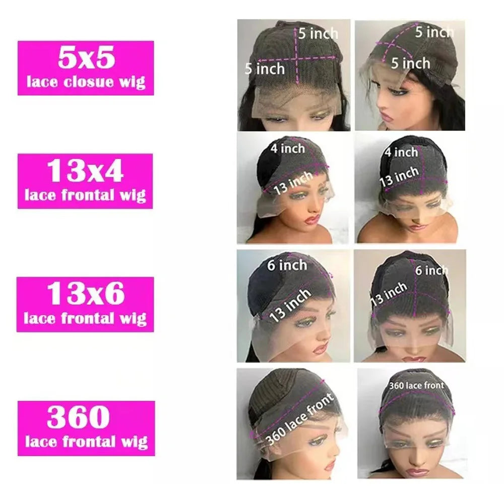 Body Wave Glueless Lace Frontal Wigs