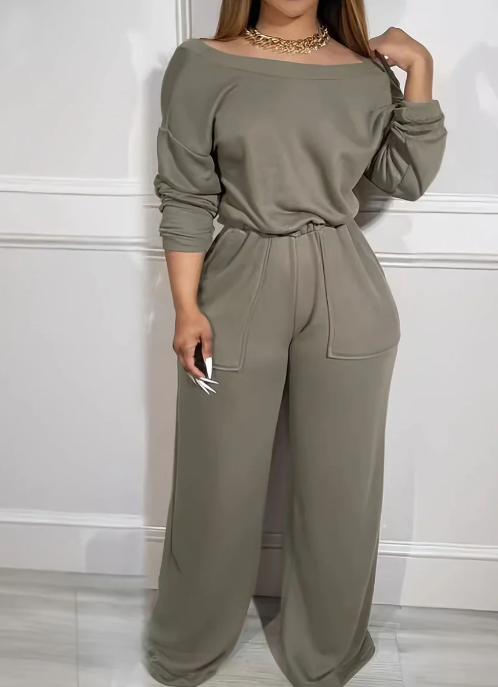 Off-shoulder Elastic Waist Strapless Jumpsuit