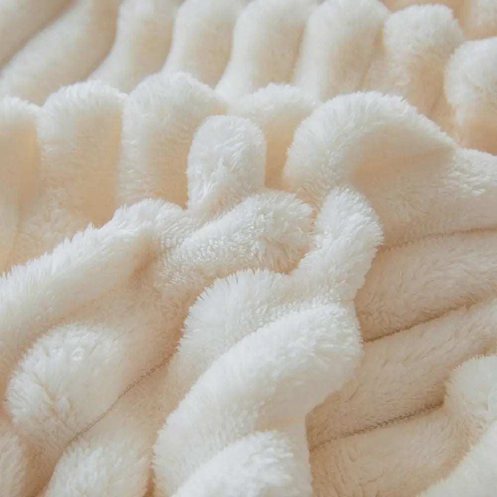 Coral fleece blanket, view 2