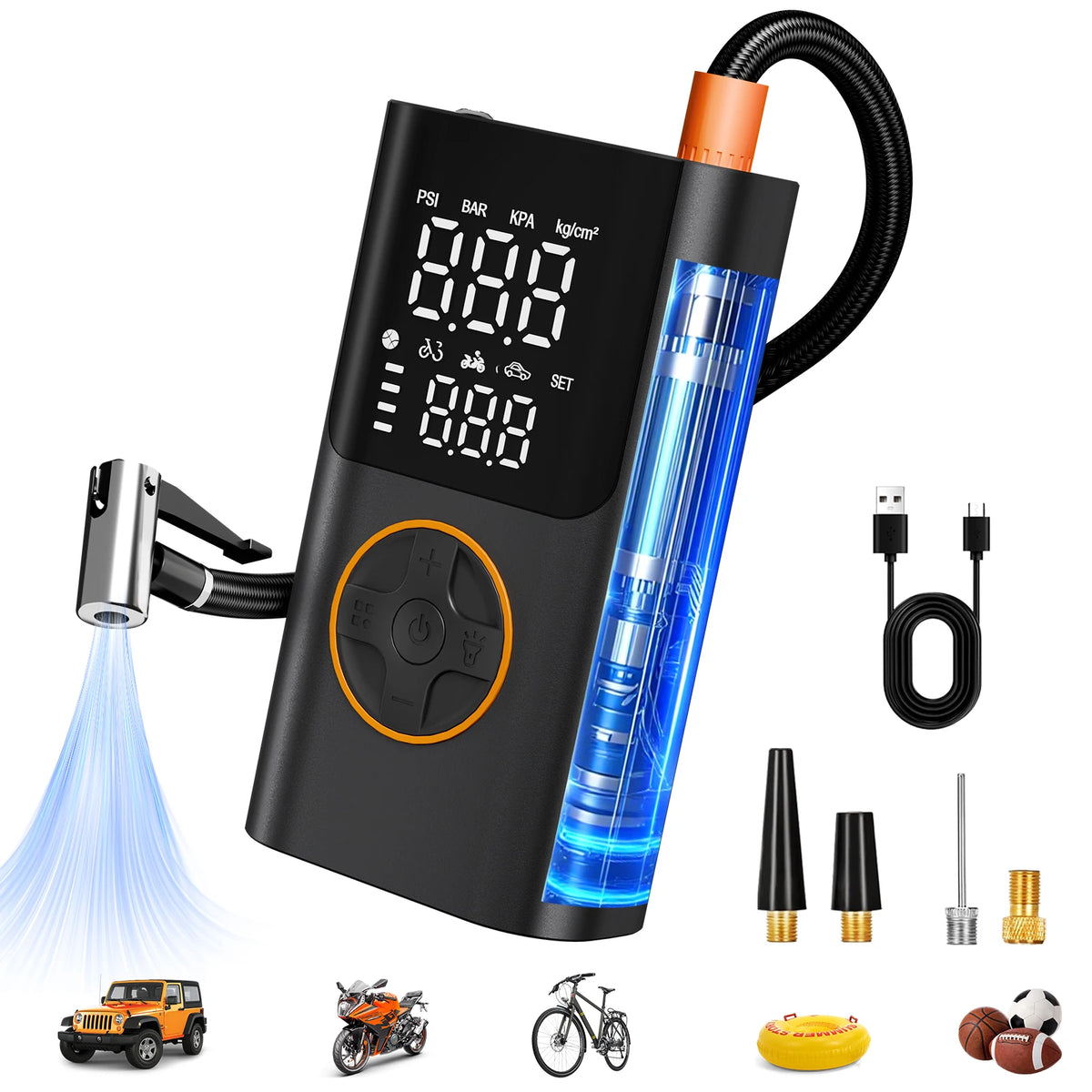 Portable Air Pump Set with Power Bank