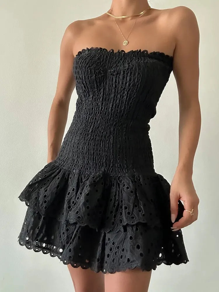 Strapless High Waist Slimming Dress