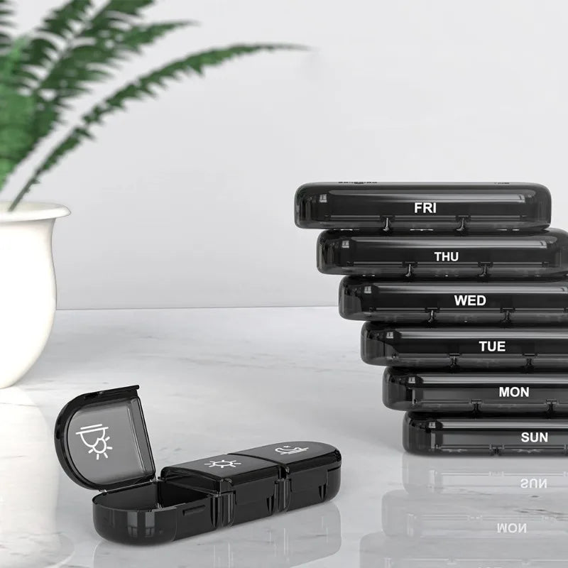 21 Grids Weekly Pill Organizers Moisture-Proof