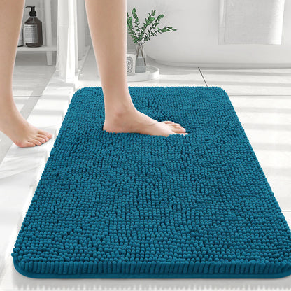 Chenille shaggy bath rug, view 7