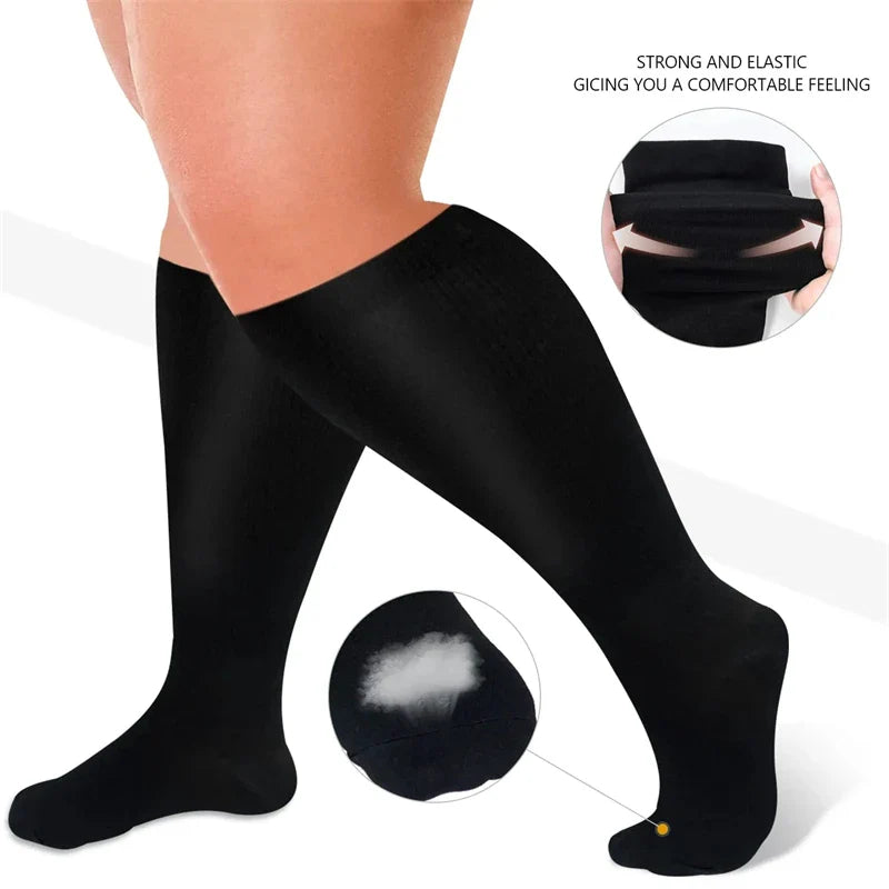 Unisex Plus Size Compression Socks