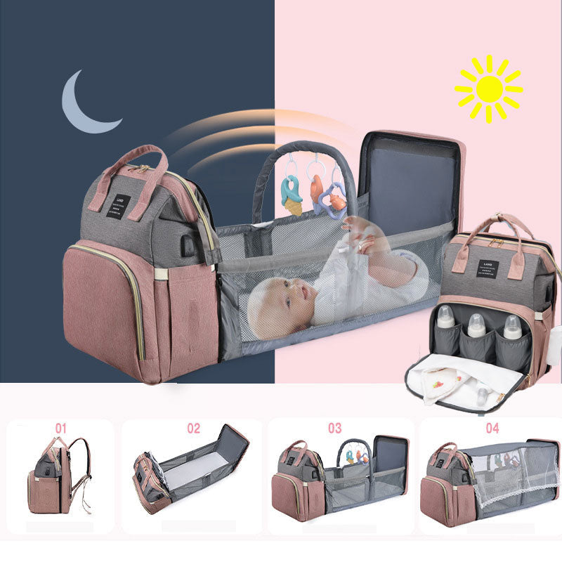 Foldable Baby Crib Backpack