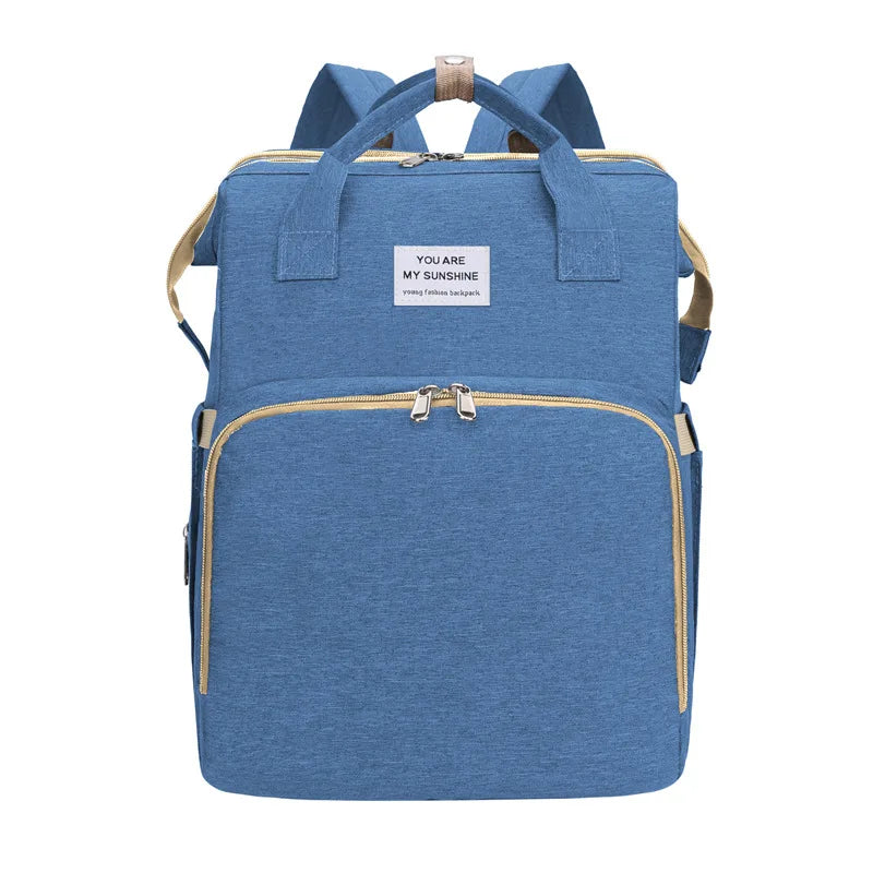 Mother Baby Leather Travel Backpack