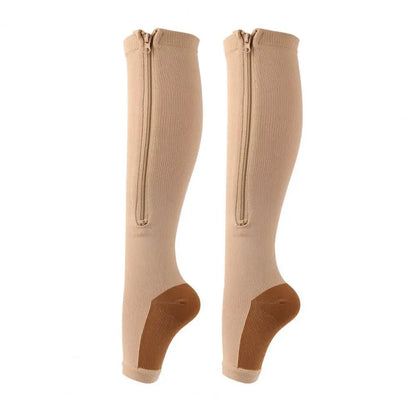 1 Pair zippier Compression Stockings