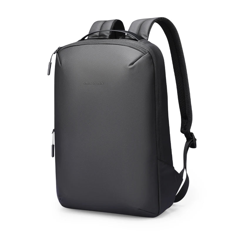 Slim men's laptop backpack with tablet pocket, gray or black
