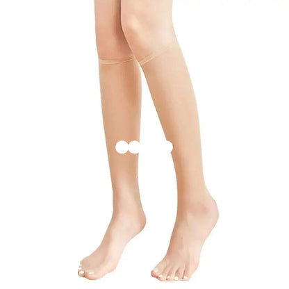 Crystal Fiber Silky Knee Highs Socks