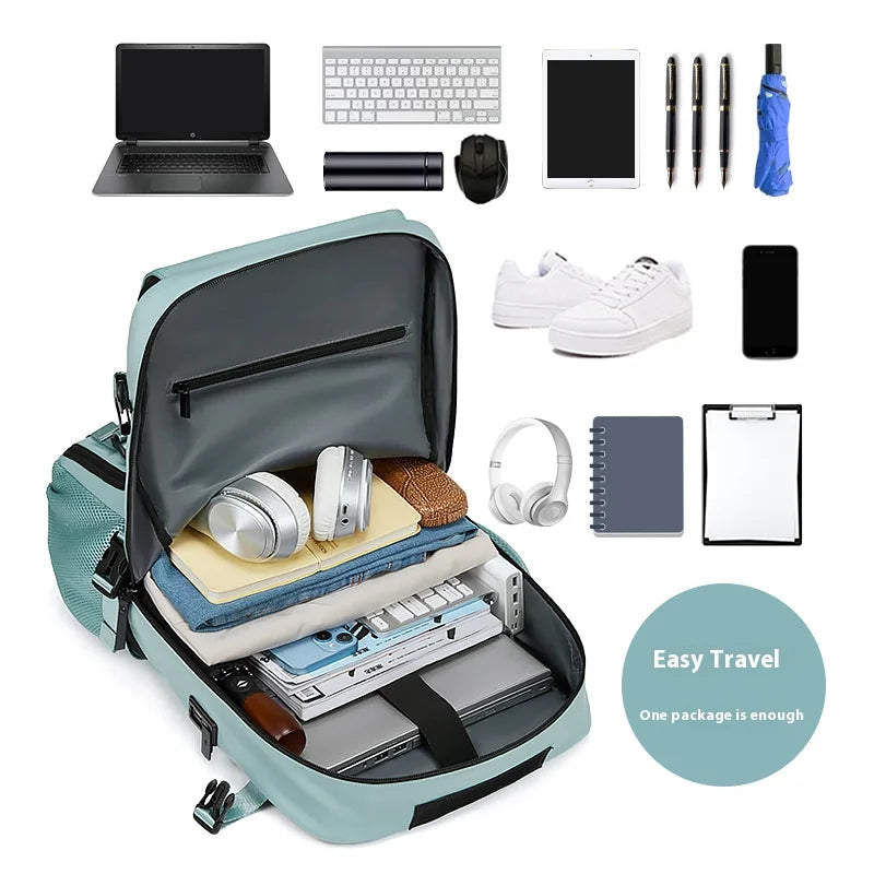 USB carry-on backpack, view 2
