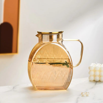 Snail Glass Pitcher 2.5L 84oz Large Iced Tea Pitcher