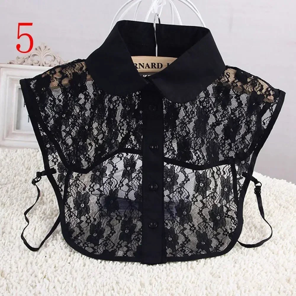 1Pc Solid Color Detachable Shirt