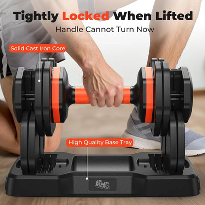 Adjustable Dumbbell Set of 2 110LB/50LB