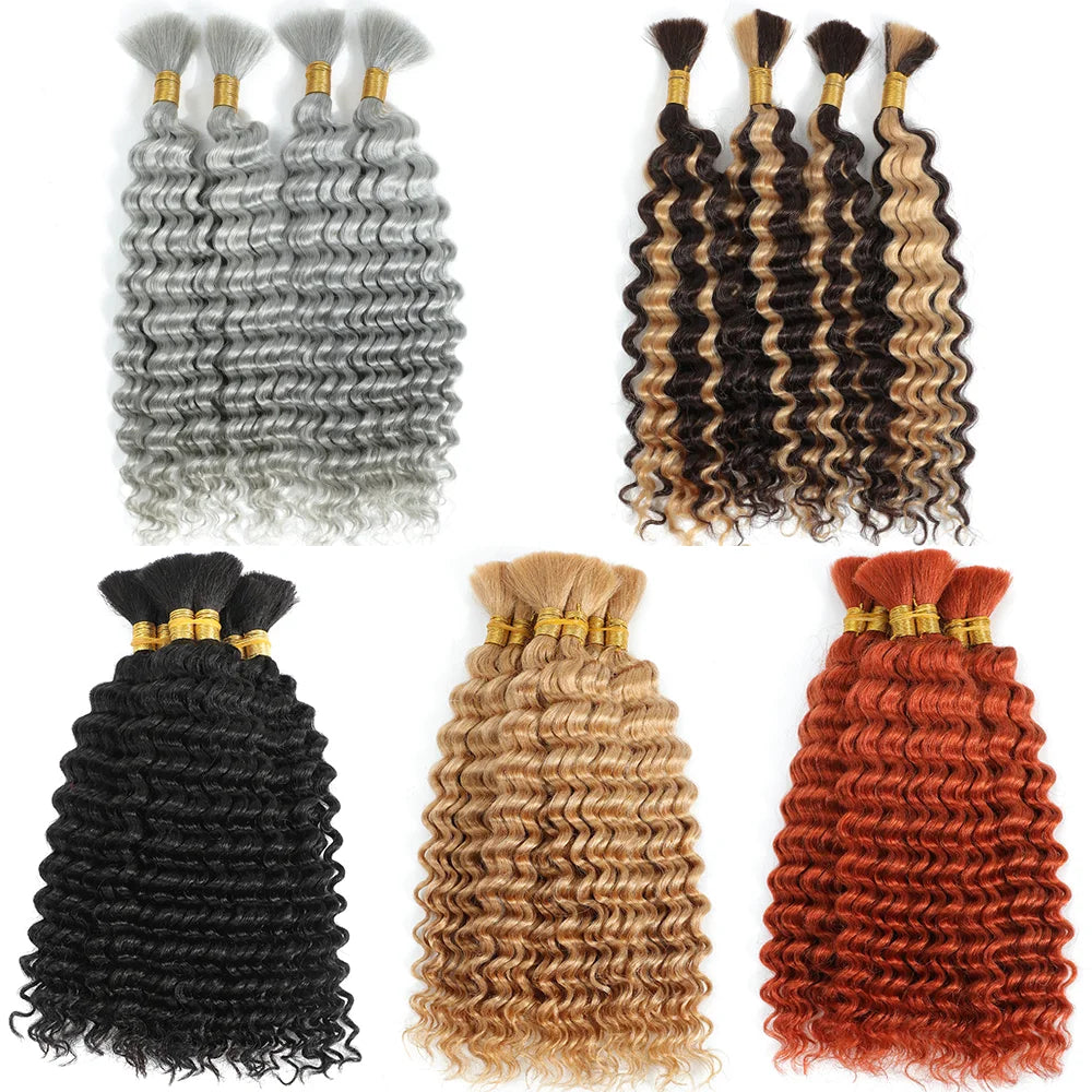 2 Bundles Human Braiding Hair for Boho Braids